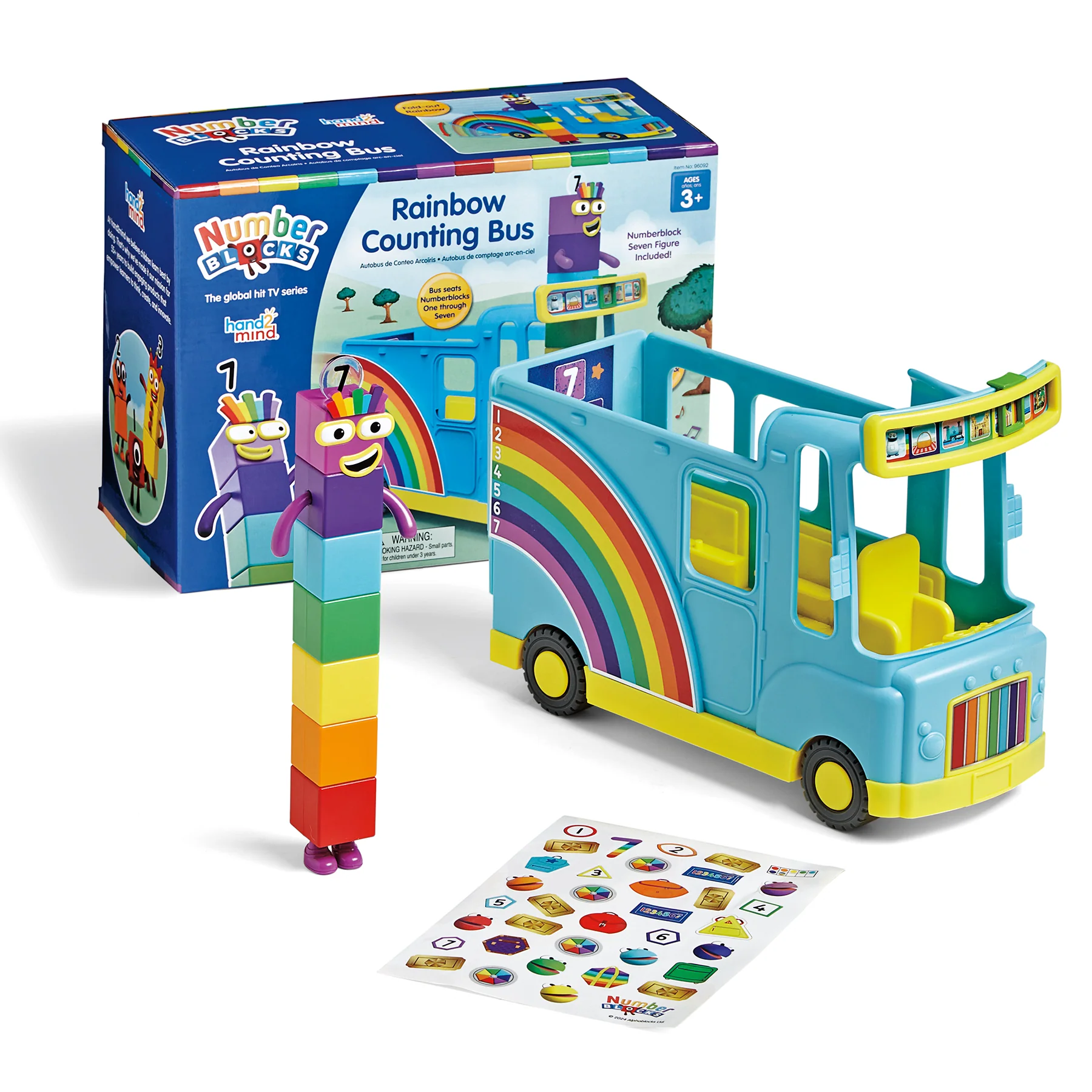 Hand2Mind Numberblocks Rainbow Counting Bus Interactive Toy