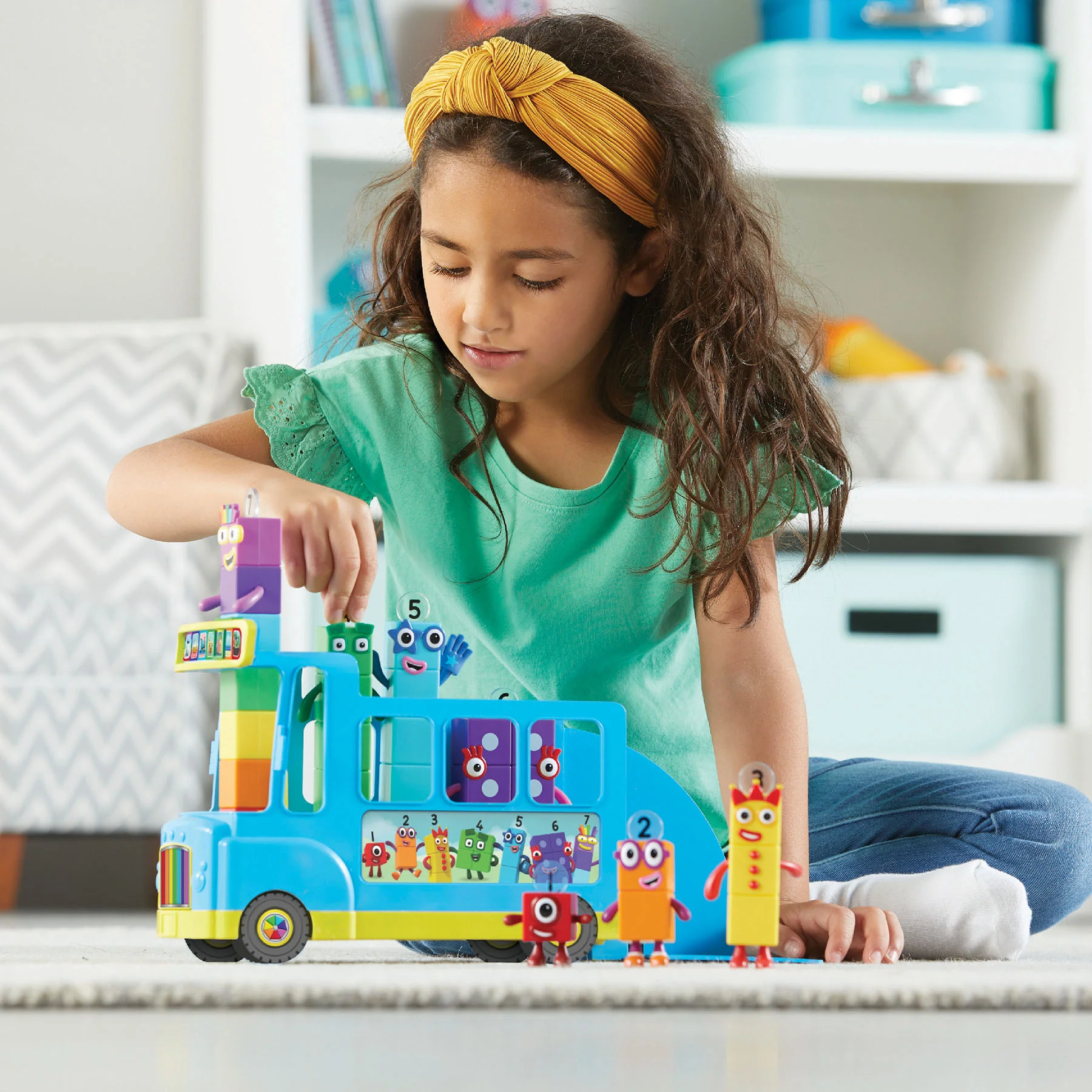 Hand2Mind Numberblocks Rainbow Counting Bus Interactive Toy - Image 8