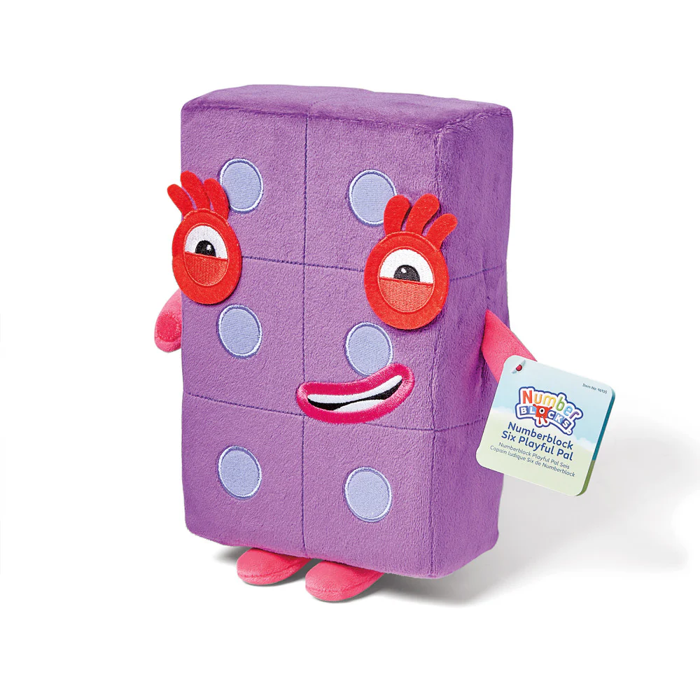 Hand2Mind Numberblocks Six Playful Pal Plush - Interactive Math Buddy - Image 4