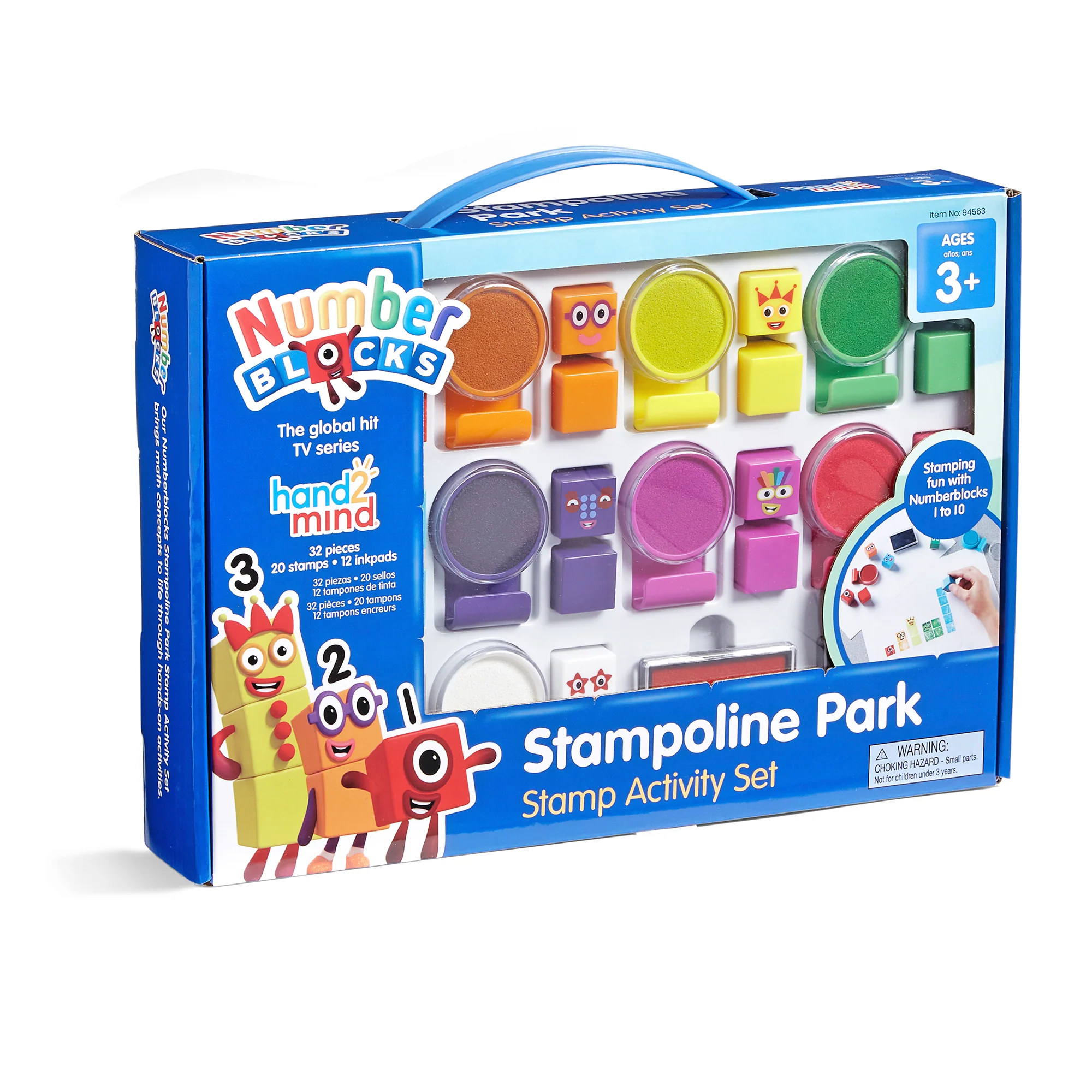 Hand2Mind Numberblocks Stampoline Park - Educational Stamp Set - Image 3