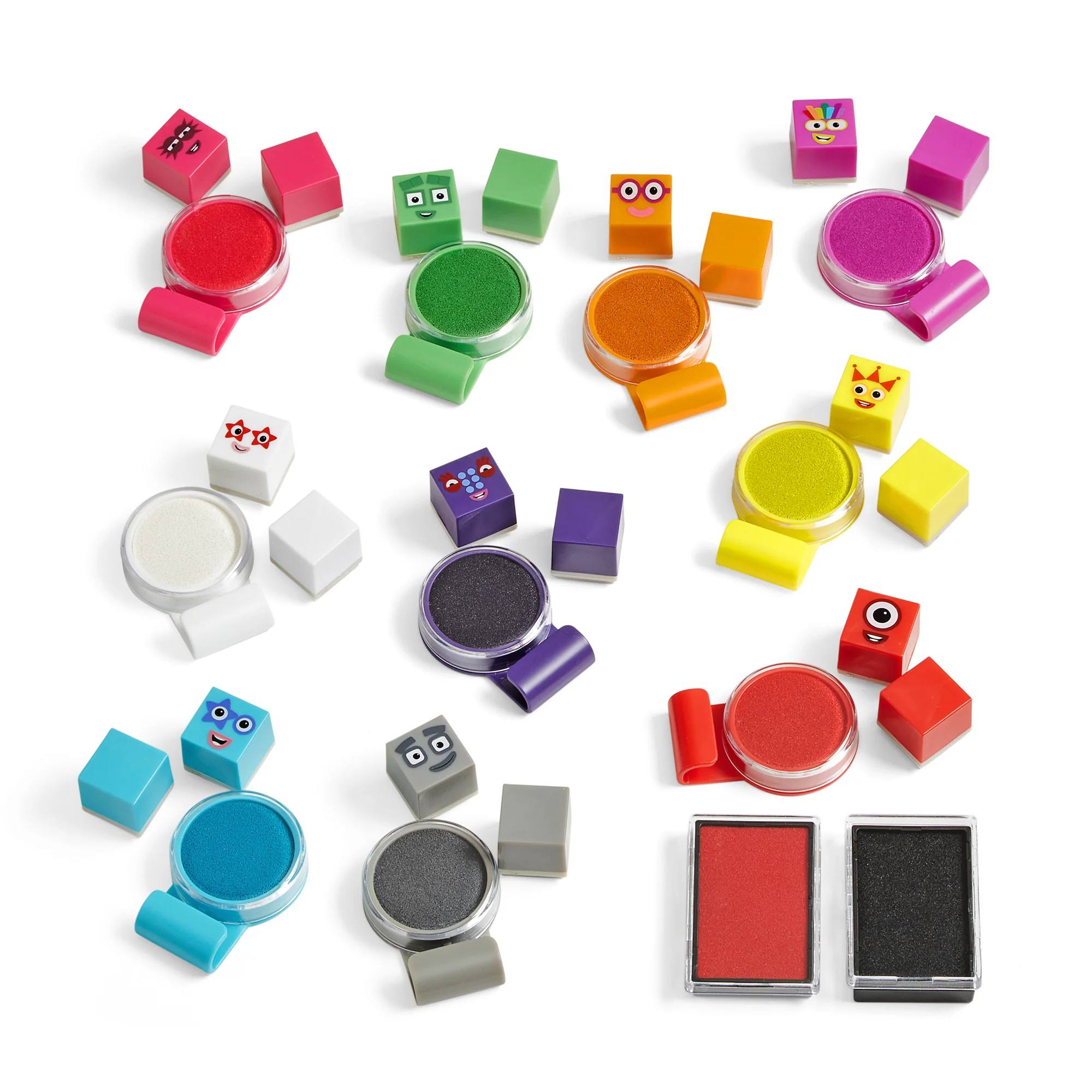 Hand2Mind Numberblocks Stampoline Park - Educational Stamp Set - Image 4