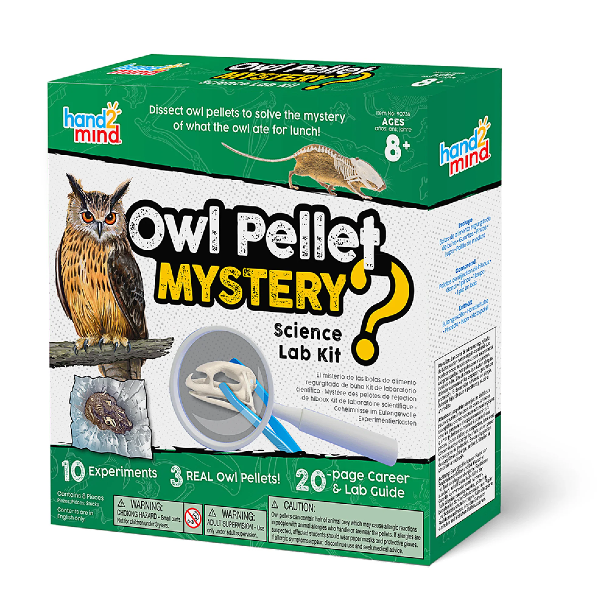 Hand2Mind Owl Pellet Mystery Science Lab Kit - Image 2