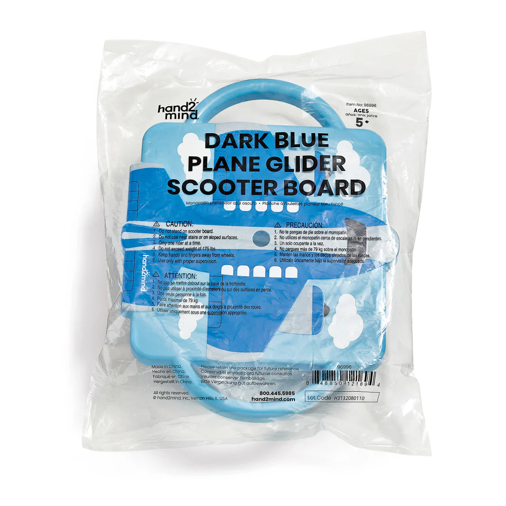Hand2Mind - Plane Glider Scooter Board - Dark Blue - Image 2