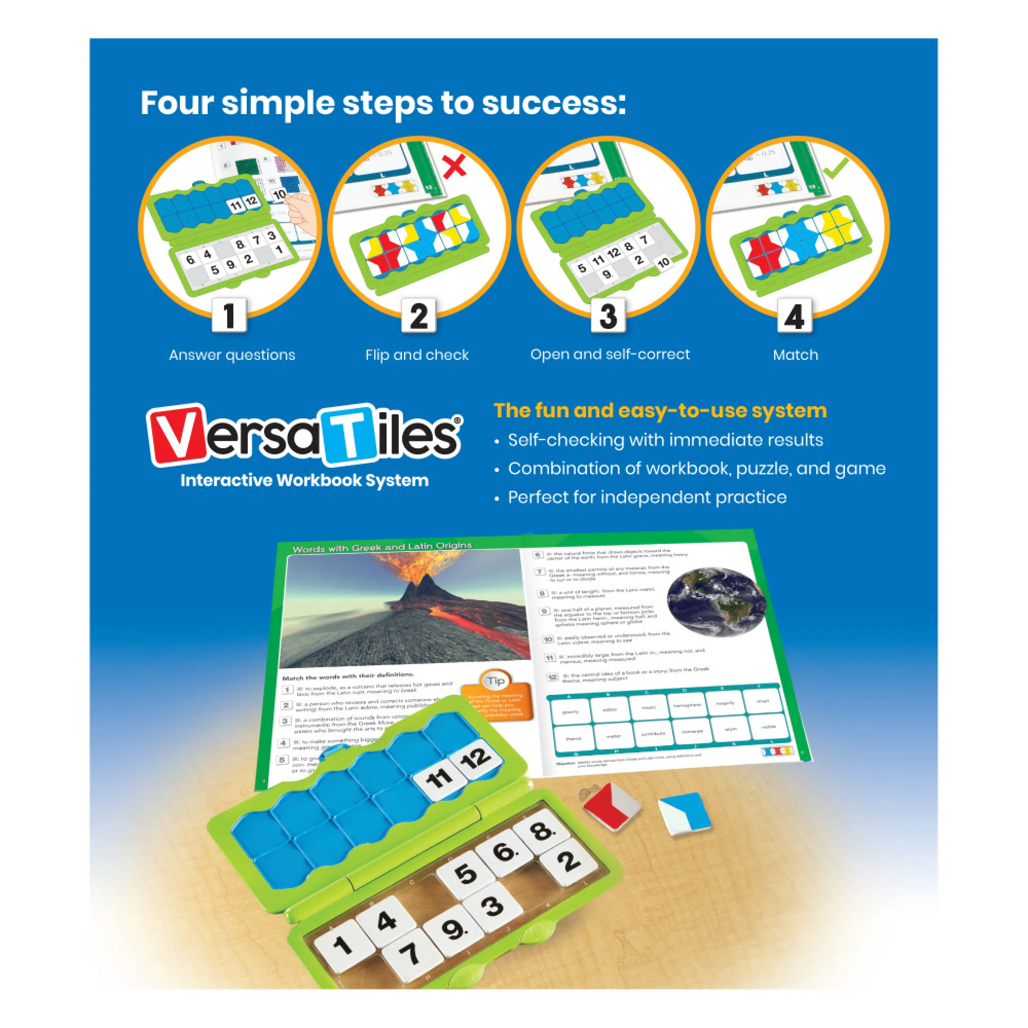 Hand2Mind VersaTiles Grade 4 Introductory Kit - Educational Learning Tool - Image 3