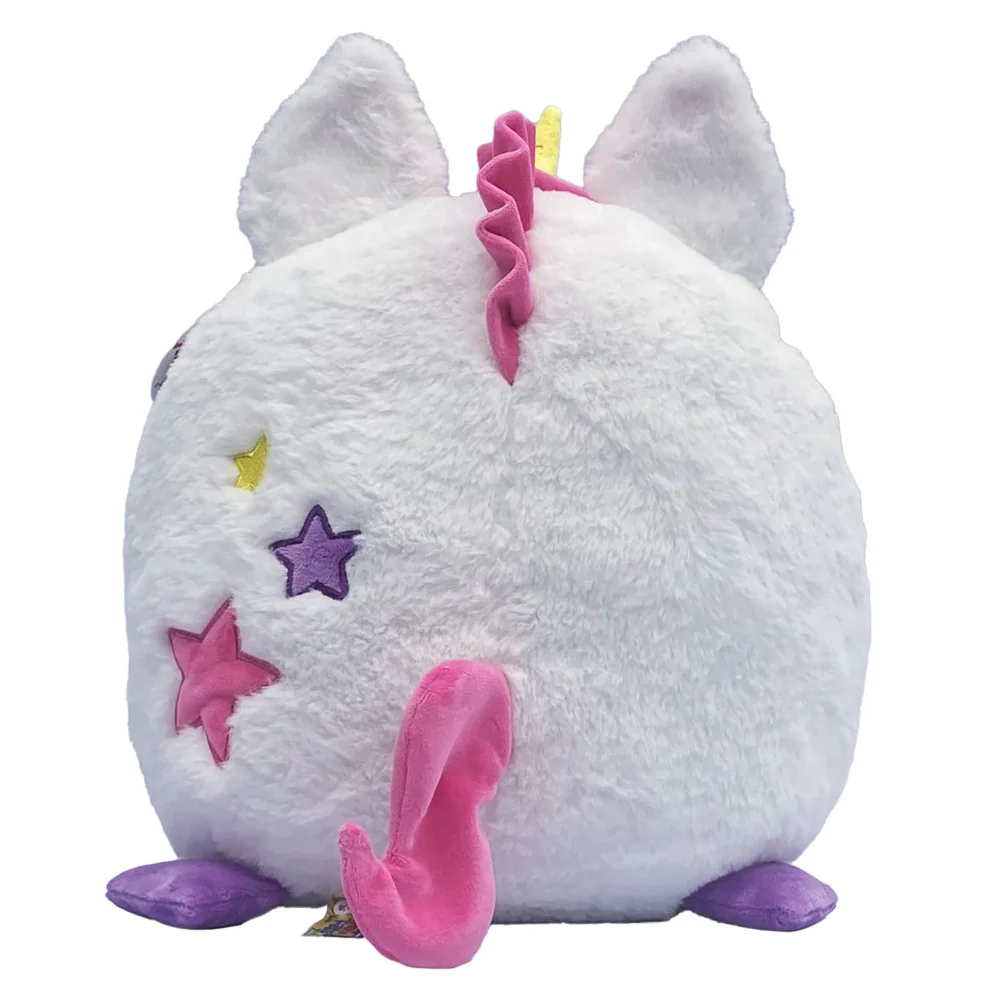 Hangry Petz Luna Unicorn 12 inch Talking Plush - White-Pink-Purple - Image 6