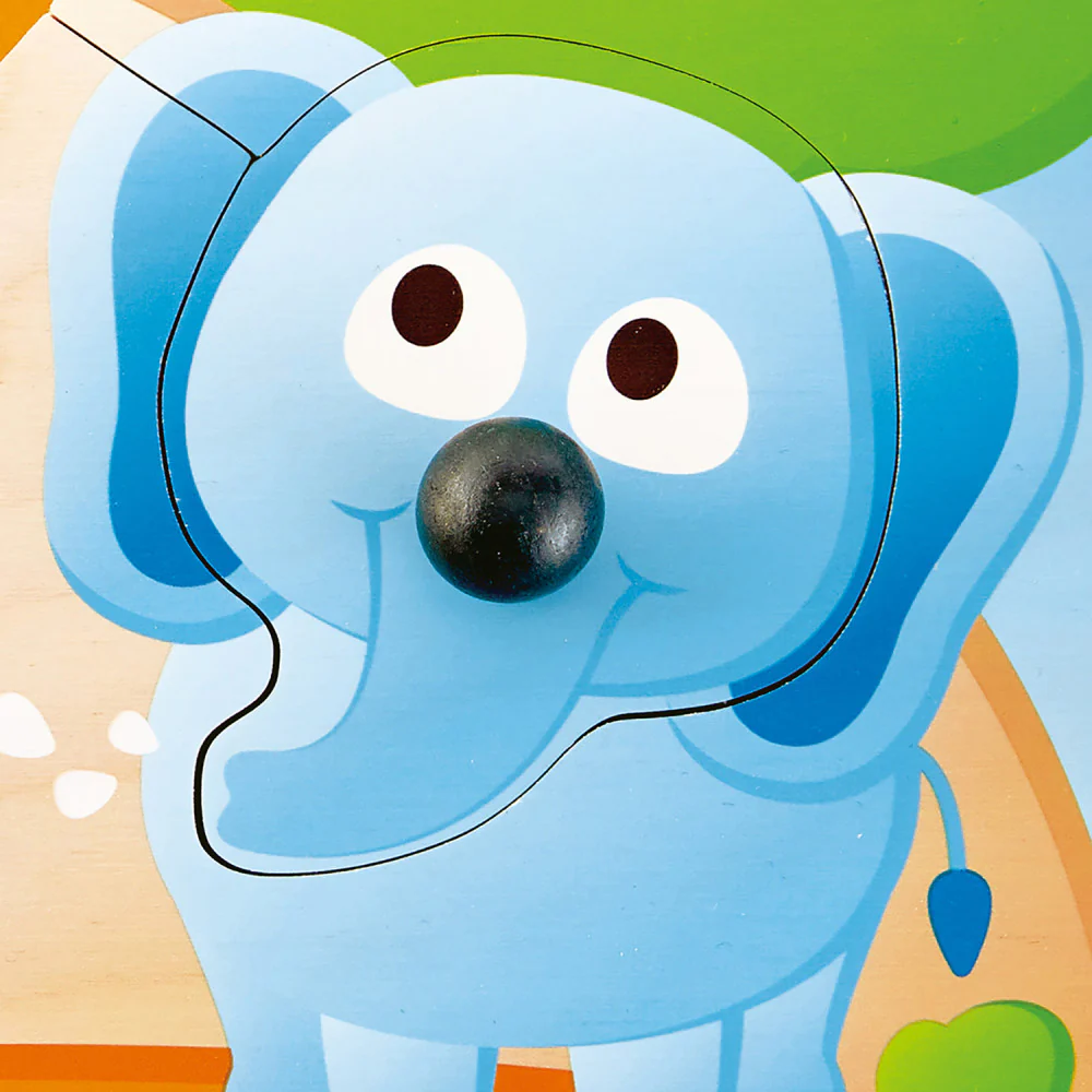 Hape Jungle Adventure Big Nose 4pc Wooden Puzzle - Image 5