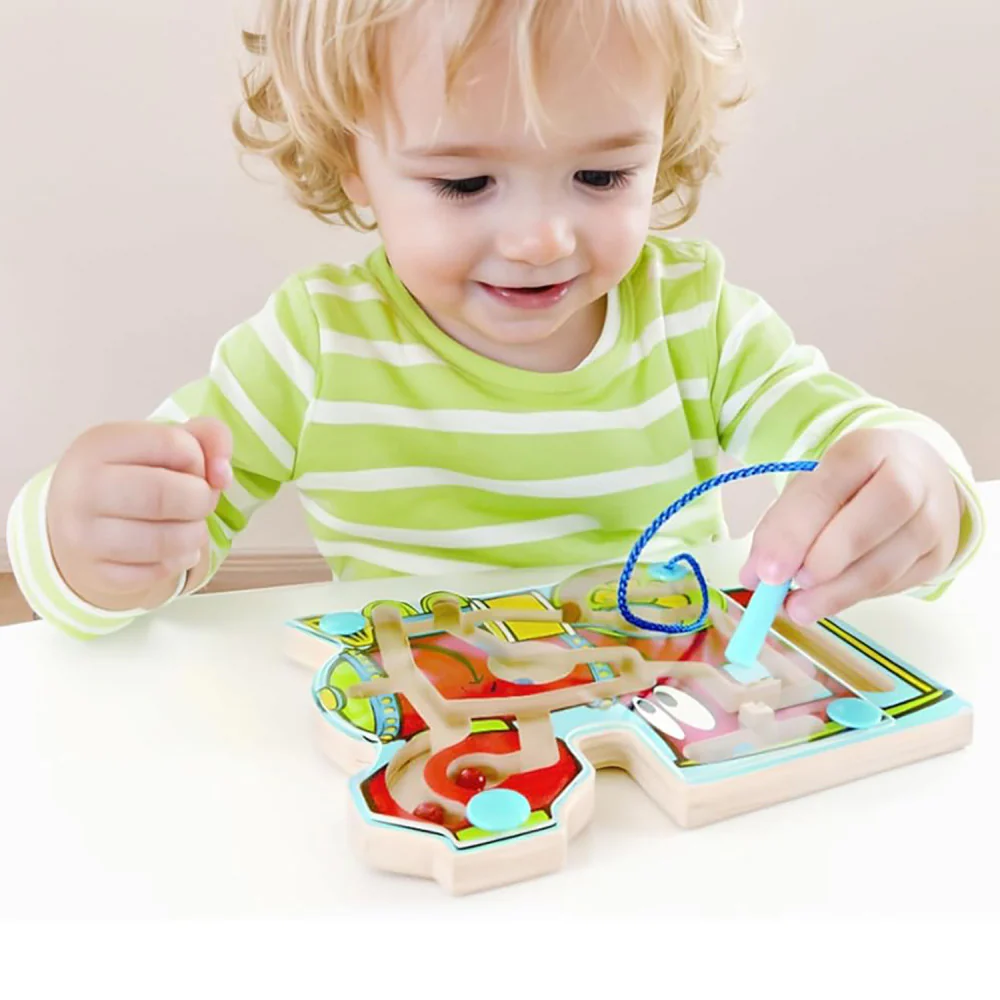 Hape Choo Choo Tracks - Wooden Magnetic Wand Bead Maze - Image 4