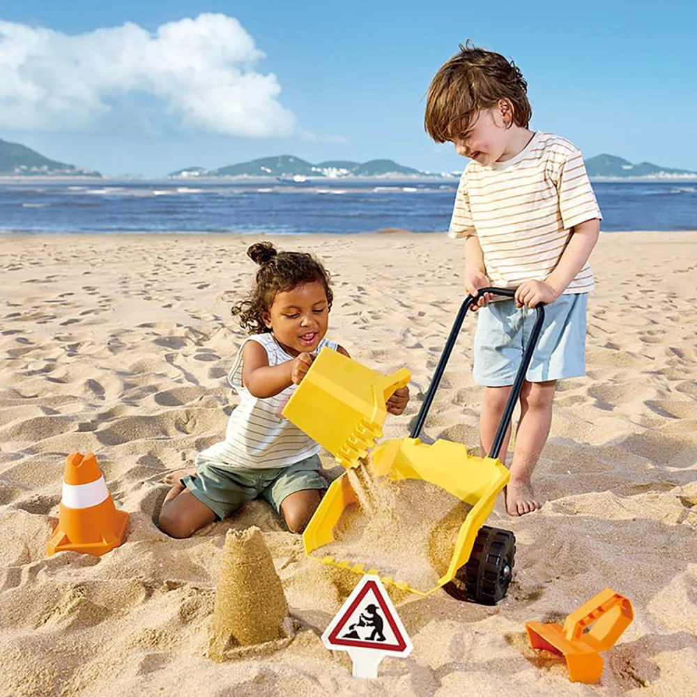 Hape - Mighty Dumper Construction Sand Toy Set - 5pc Beach & Sandbox Kit - Image 3