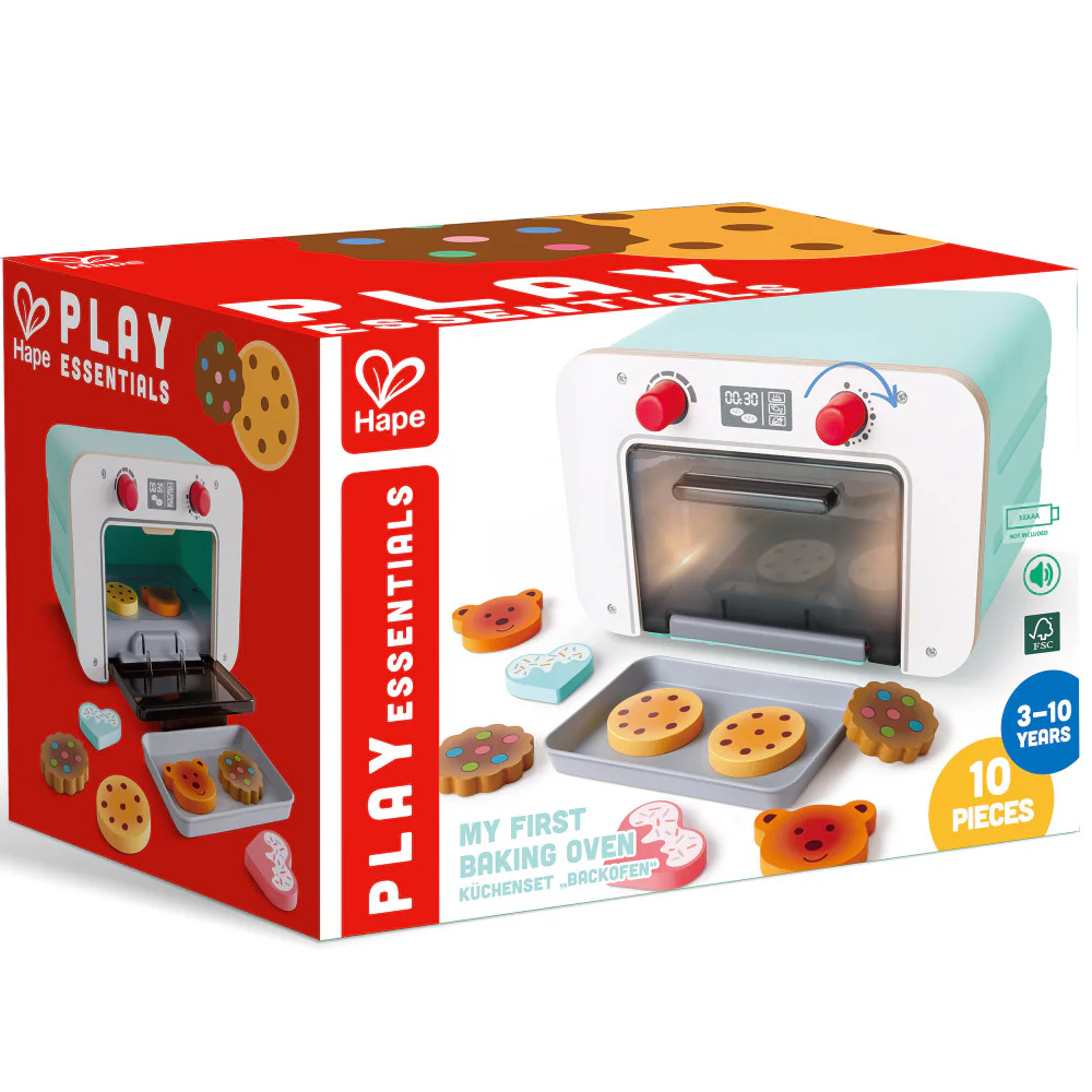 Hape Countdown Baking Oven Wooden Kitchen Playset - Lights & Sounds - Image 2