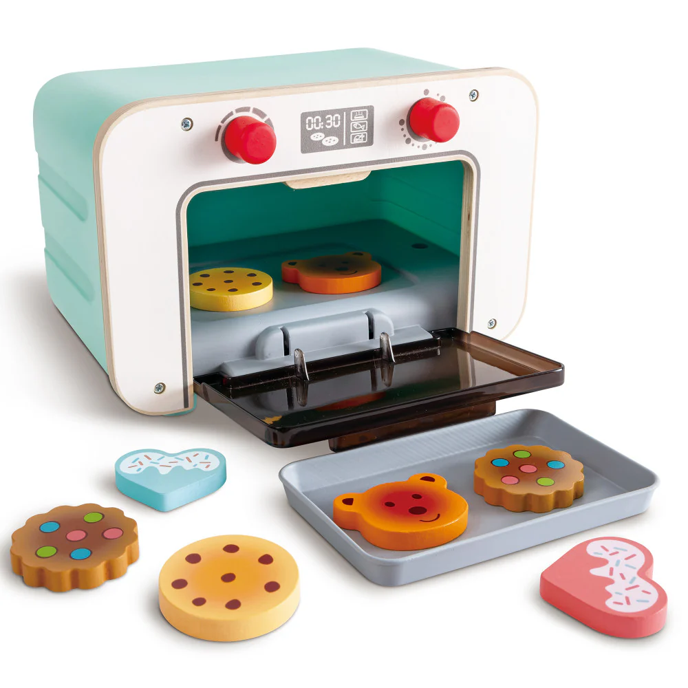 Hape Countdown Baking Oven Wooden Kitchen Playset - Lights & Sounds - Image 5