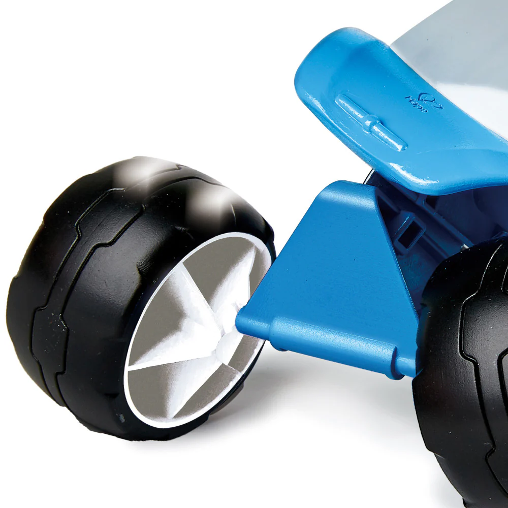 Hape Beach Fun Blue Dune Buggy - 4 Wheeled Toy Vehicle - Image 4