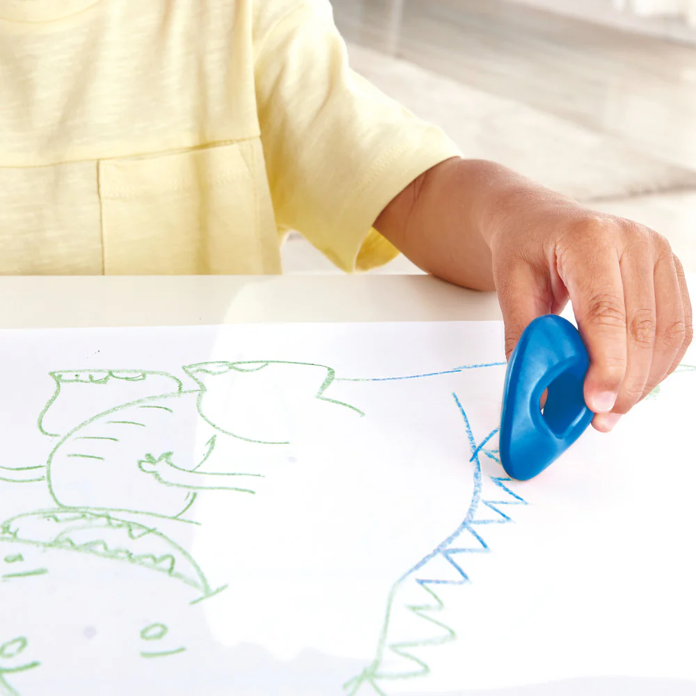 Hape Easy-Grip Toddler Crayons - 5pc Vibrant Colors Set - Image 3