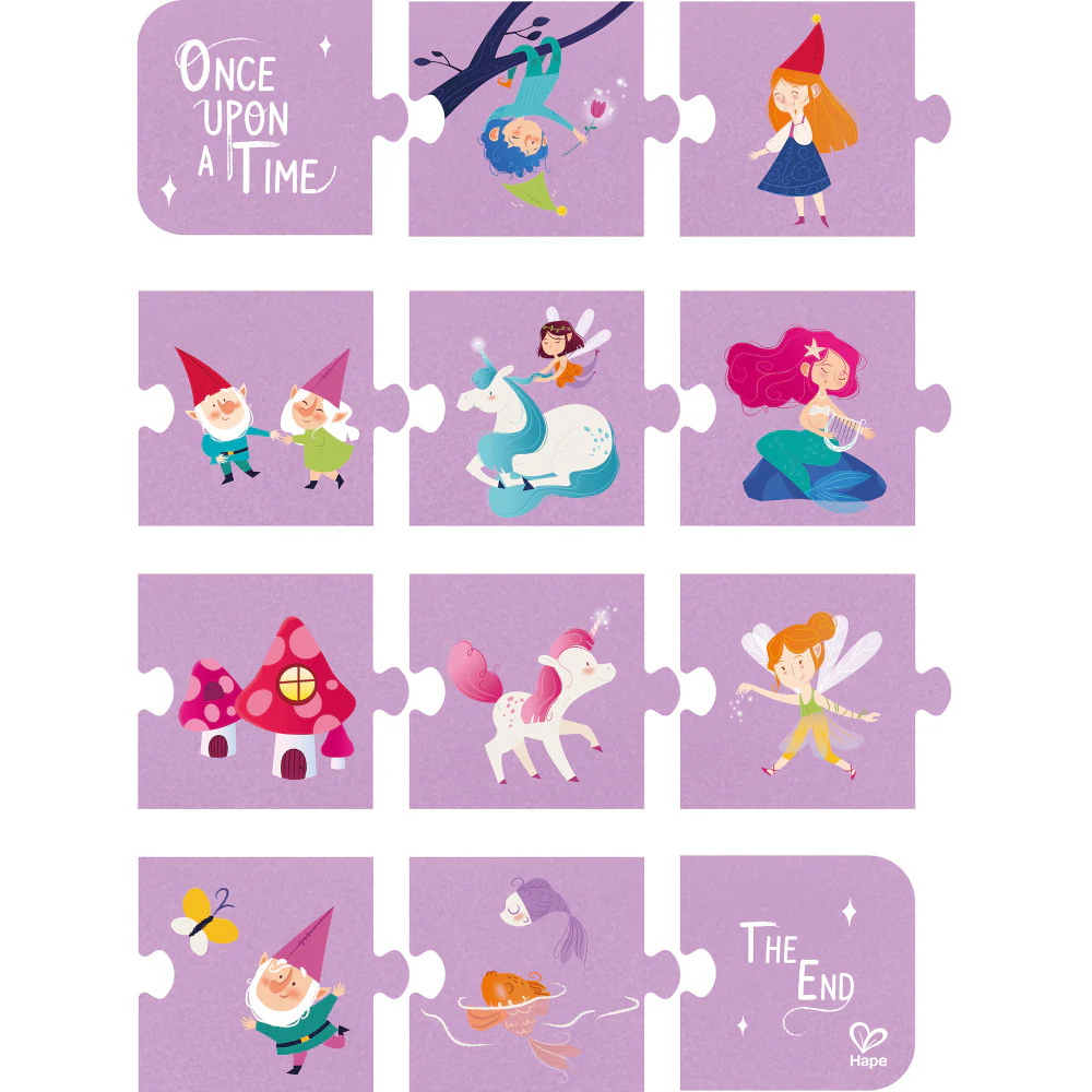 Hape Enchanted Fairytale 4 Pack Puzzle Set - 9-20 pcs - Image 3