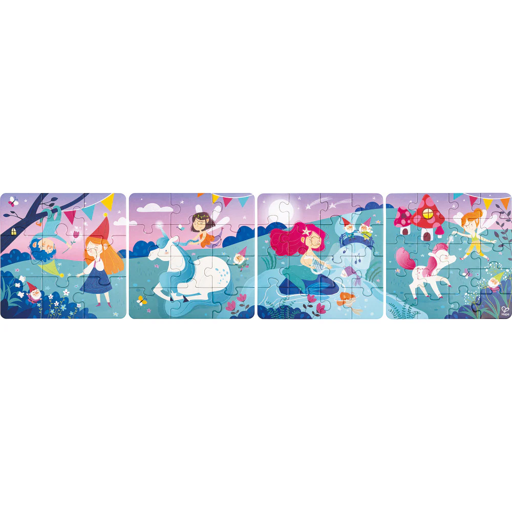 Hape Enchanted Fairytale 4 Pack Puzzle Set - 9-20 pcs - Image 4