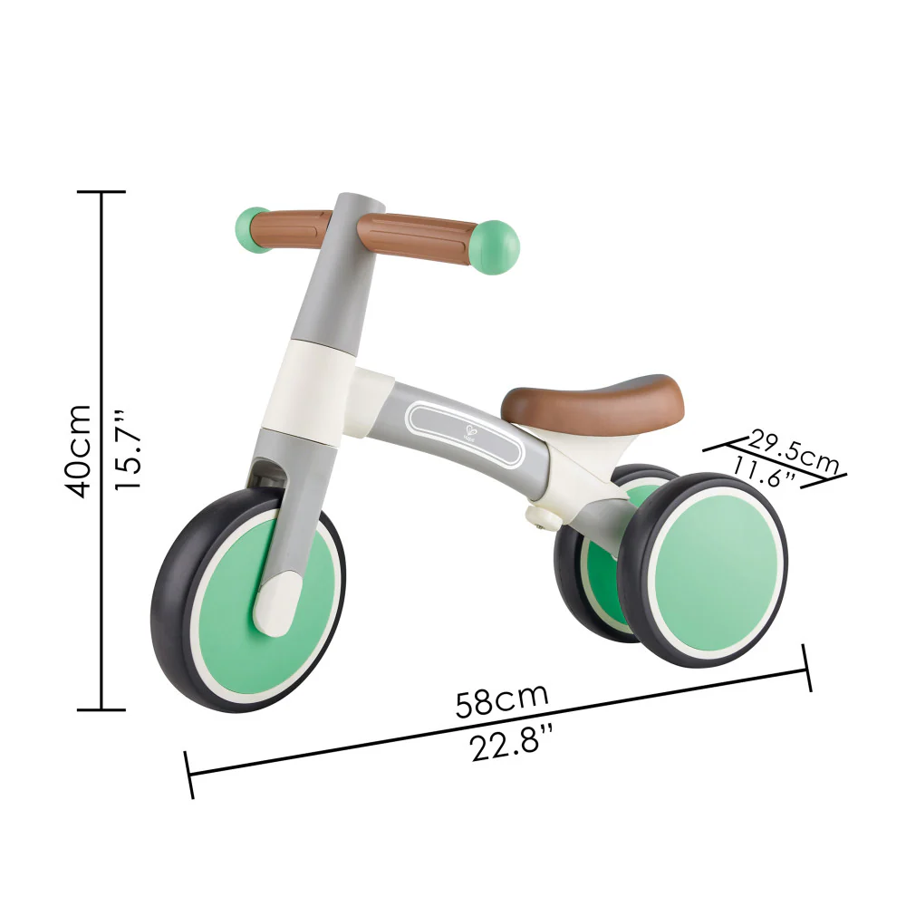 Hape - First Ride Balance Bike - Light Green - Lightweight 3 Wheeled Tricycle - Image 2