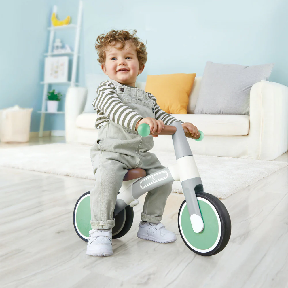 Hape - First Ride Balance Bike - Light Green - Lightweight 3 Wheeled Tricycle - Image 6