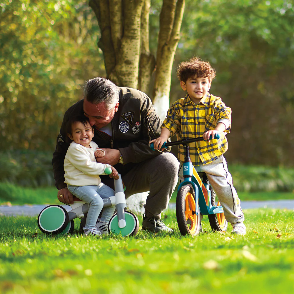 Hape - First Ride Balance Bike - Light Green - Lightweight 3 Wheeled Tricycle - Image 9