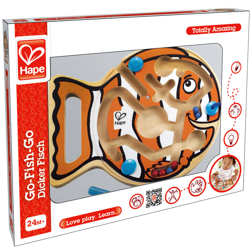 Hape Go-Fish-Go Magnetic Wooden Toddler Maze Puzzle - Image 2