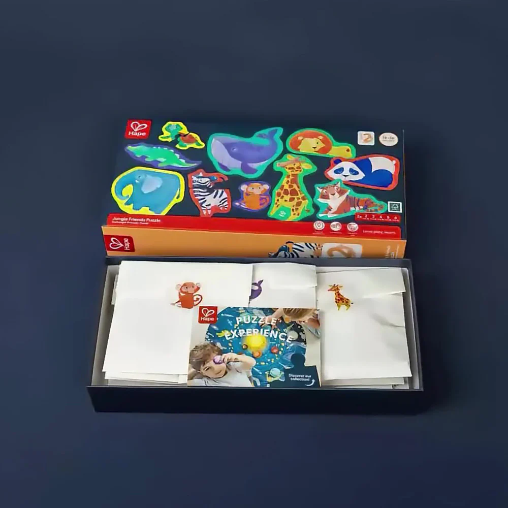 Hape Jungle Friends 10-Pack Animal Shaped Puzzles - Image 5