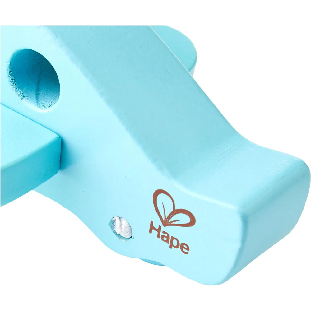 Hape Sky High Wooden Little Plane - Blue - Image 5