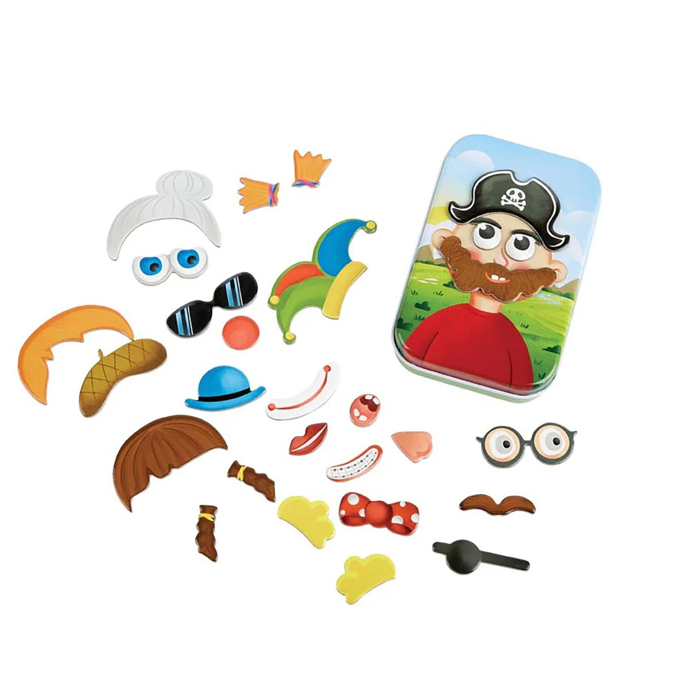 Hape Magnetic Funny Face Game - 29 Creative Mix & Match Features - Image 2
