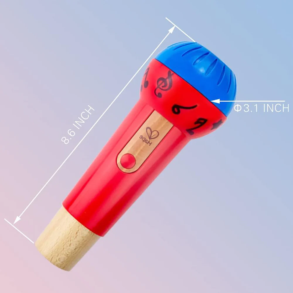Hape Mighty Echo Microphone, Voice Amplifying Toy in Red & Blue - Image 4