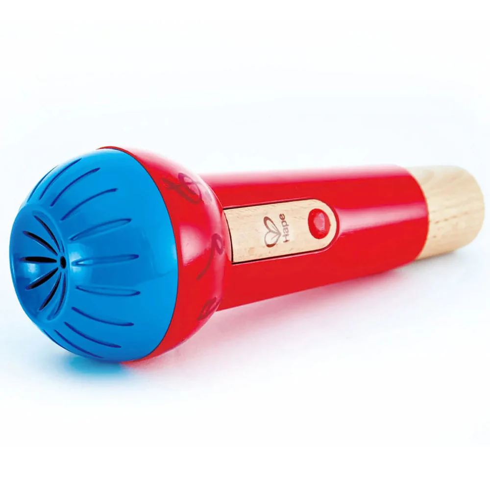 Hape Mighty Echo Microphone, Voice Amplifying Toy in Red & Blue - Image 8