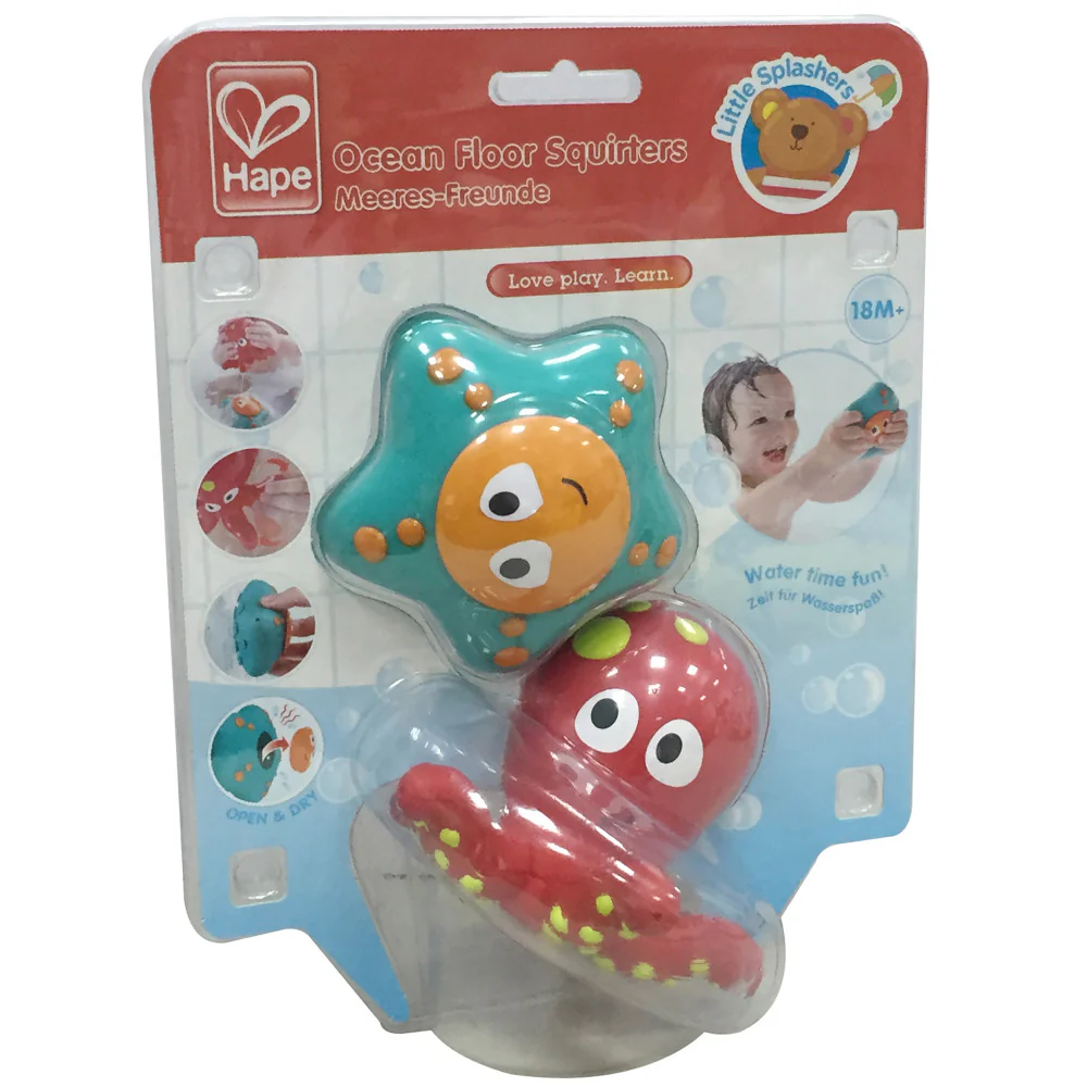 Hape Ocean Floor Squirters - Playful 2pc Bath Toy Set - Image 2