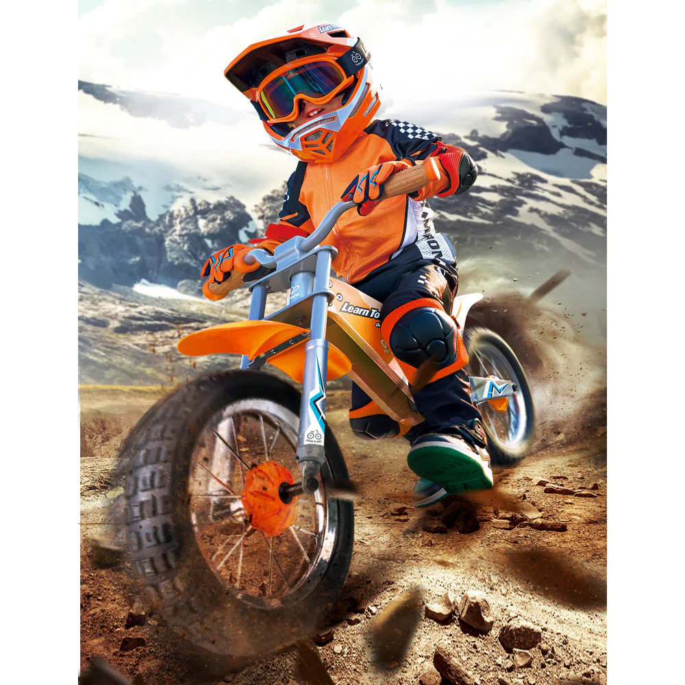 Hape Off-Road Balance Bike - Orange Adventure Rider - Image 8