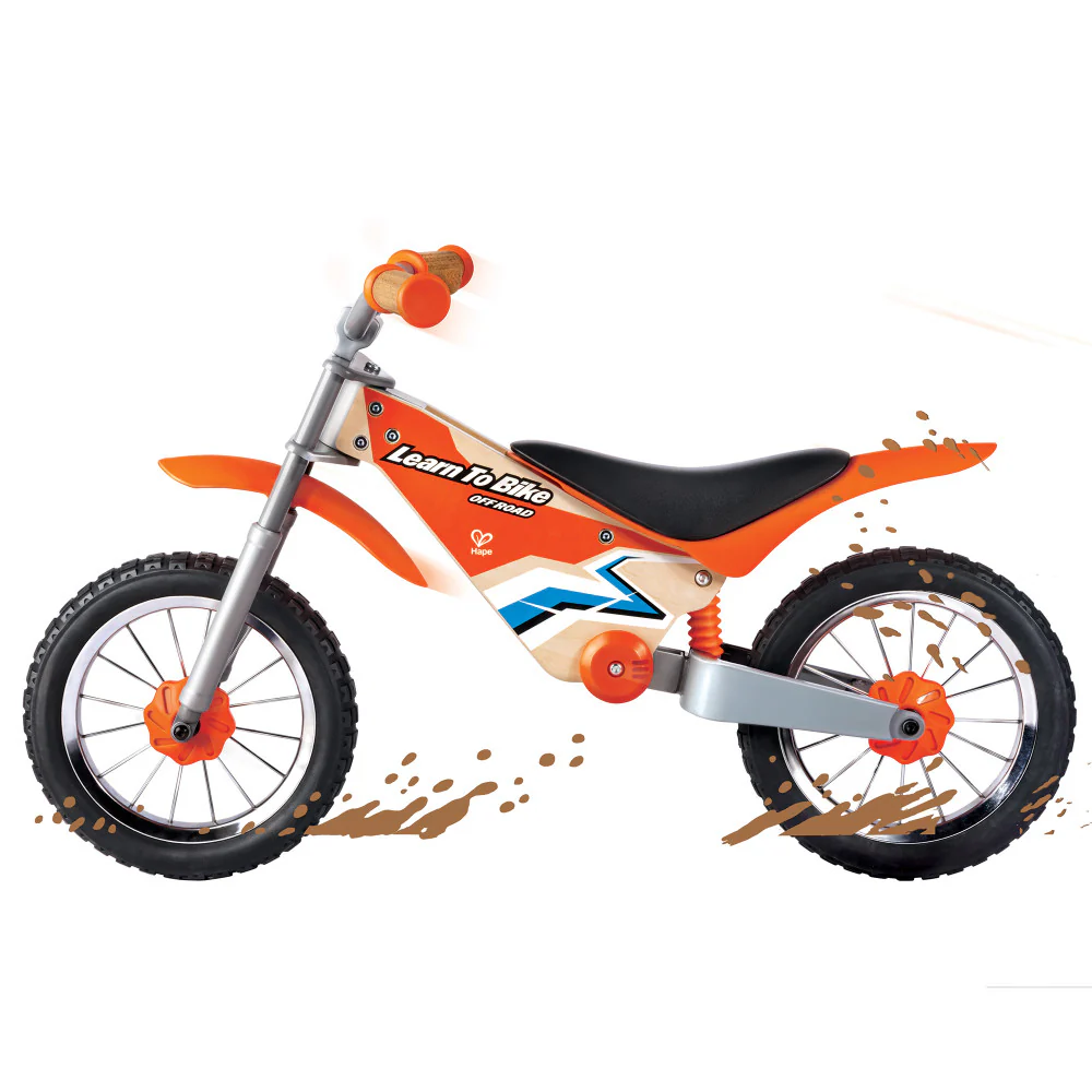 Hape Off-Road Balance Bike - Orange Adventure Rider - Image 9