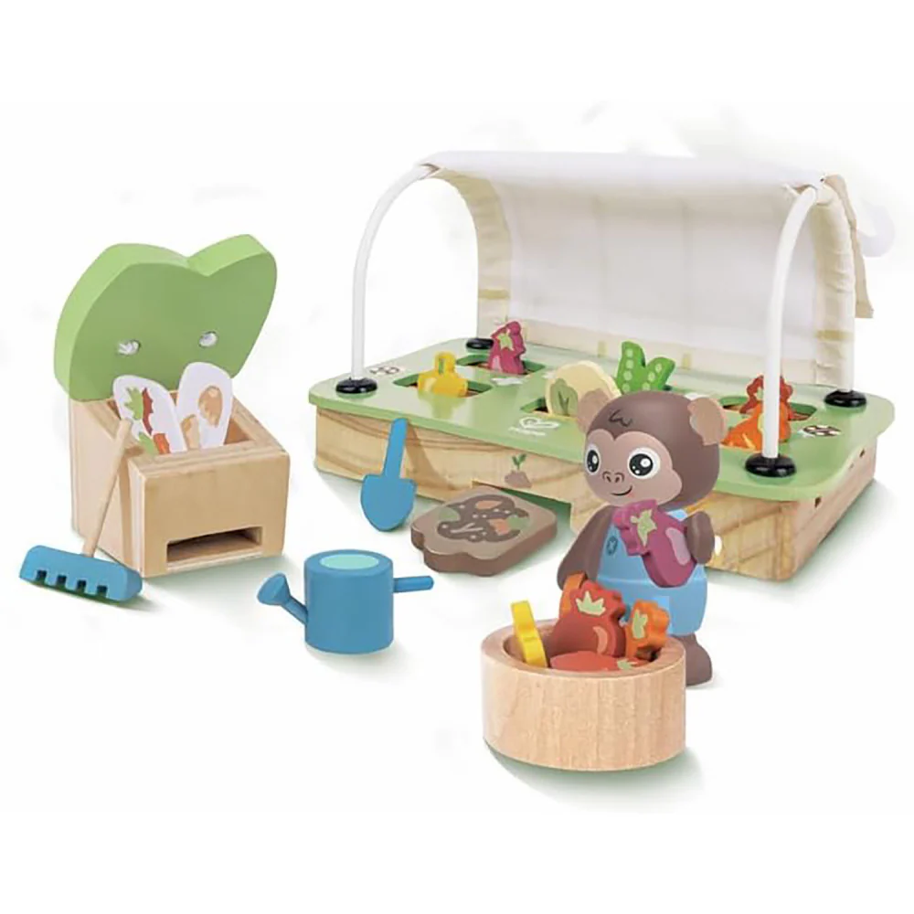 Hape 10pc Organic Greenhouse Miniature Gardening Toy Playset - Image 5