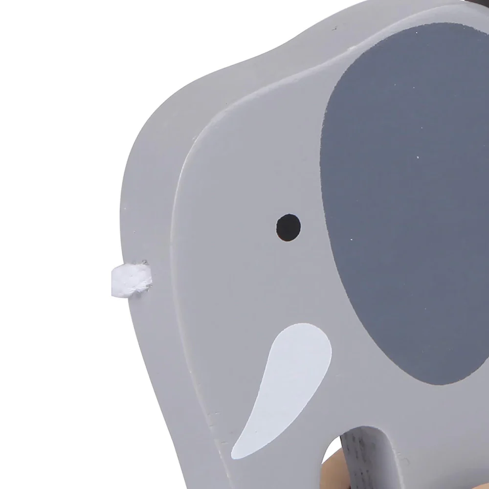 Hape Push & Pull Elephant - Gray - Wooden Toddler Toy - Image 5