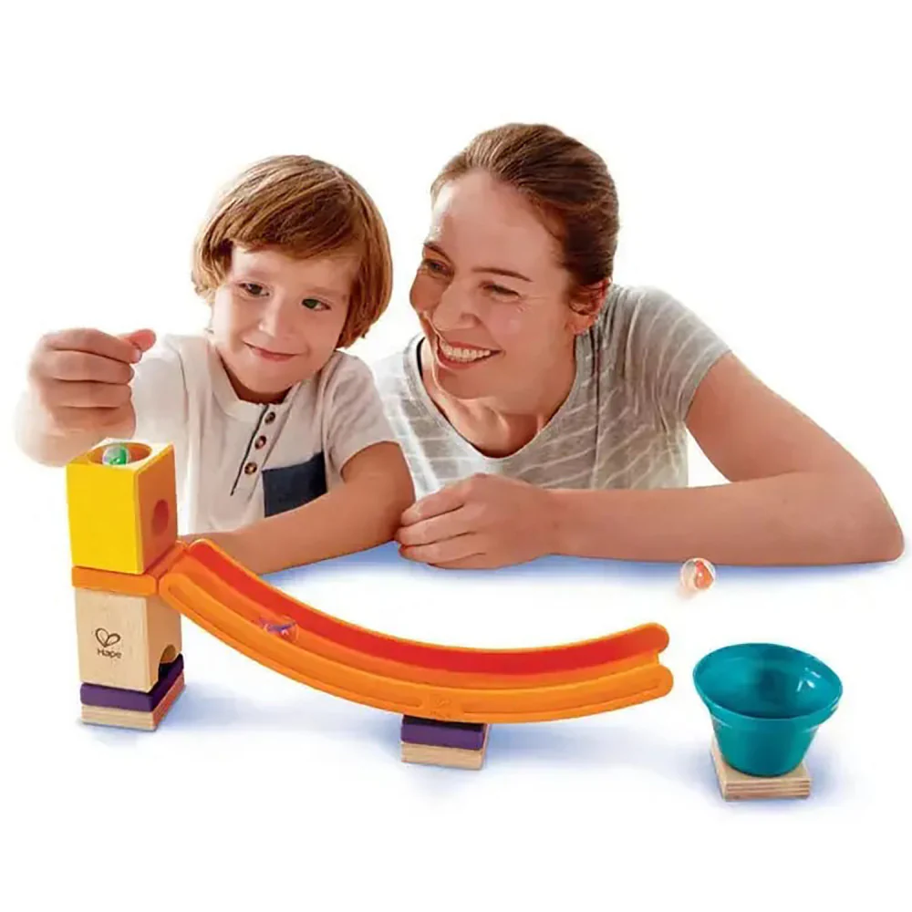 Hape Quadrilla Mega Skatepark Wooden Toy - High-Speed Marble Fun - Image 5