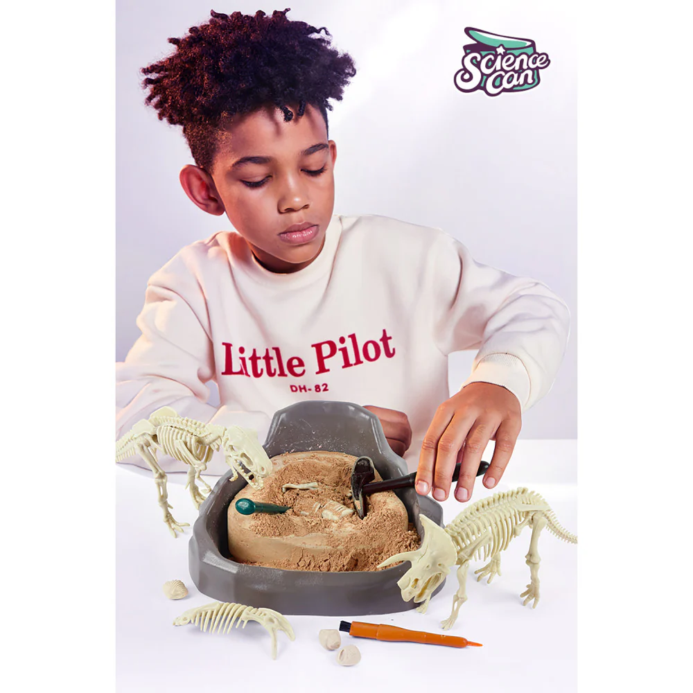 Hape Science Can Mesozoic Era Dinosaur Fossil Excavation Kit - Image 4