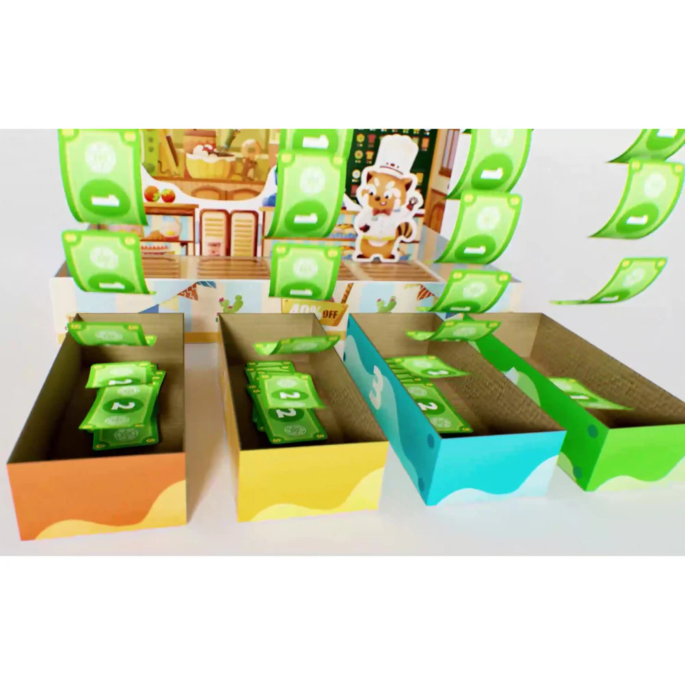 Hape Tasty Treats Raccoon Bakery Skills Board Game - Image 6
