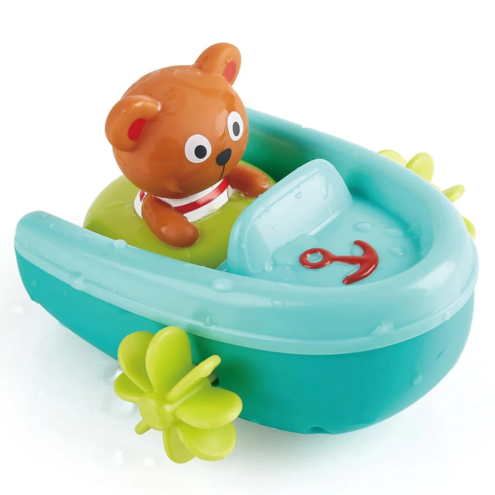 Hape Tubing Pull-Back Boat & Teddy Bear Adventure
