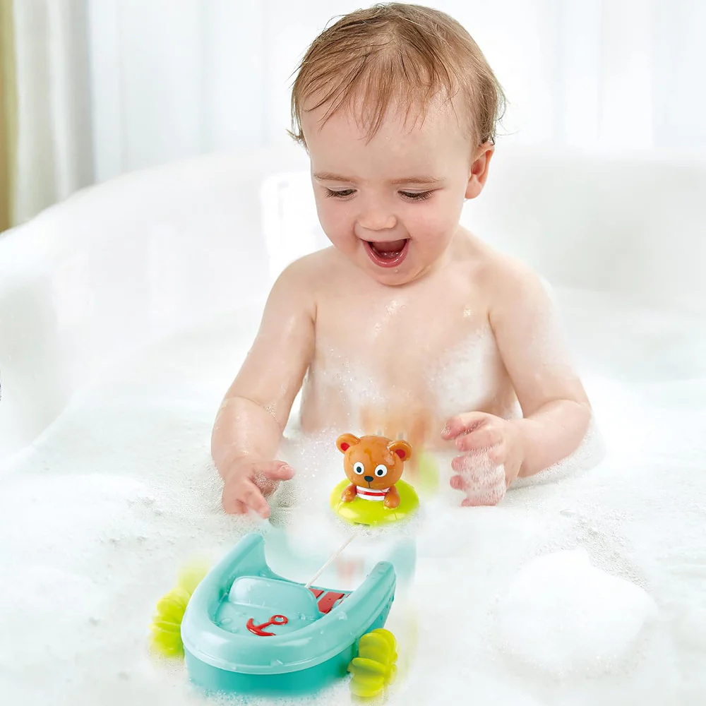 Hape Tubing Pull-Back Boat & Teddy Bear Adventure - Image 6