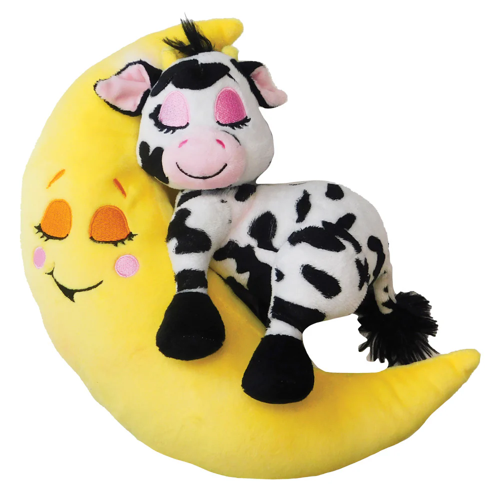 Happy Nappers Lullabrites 10 inch Interactive Moon Pet Cow - Lights & Sounds