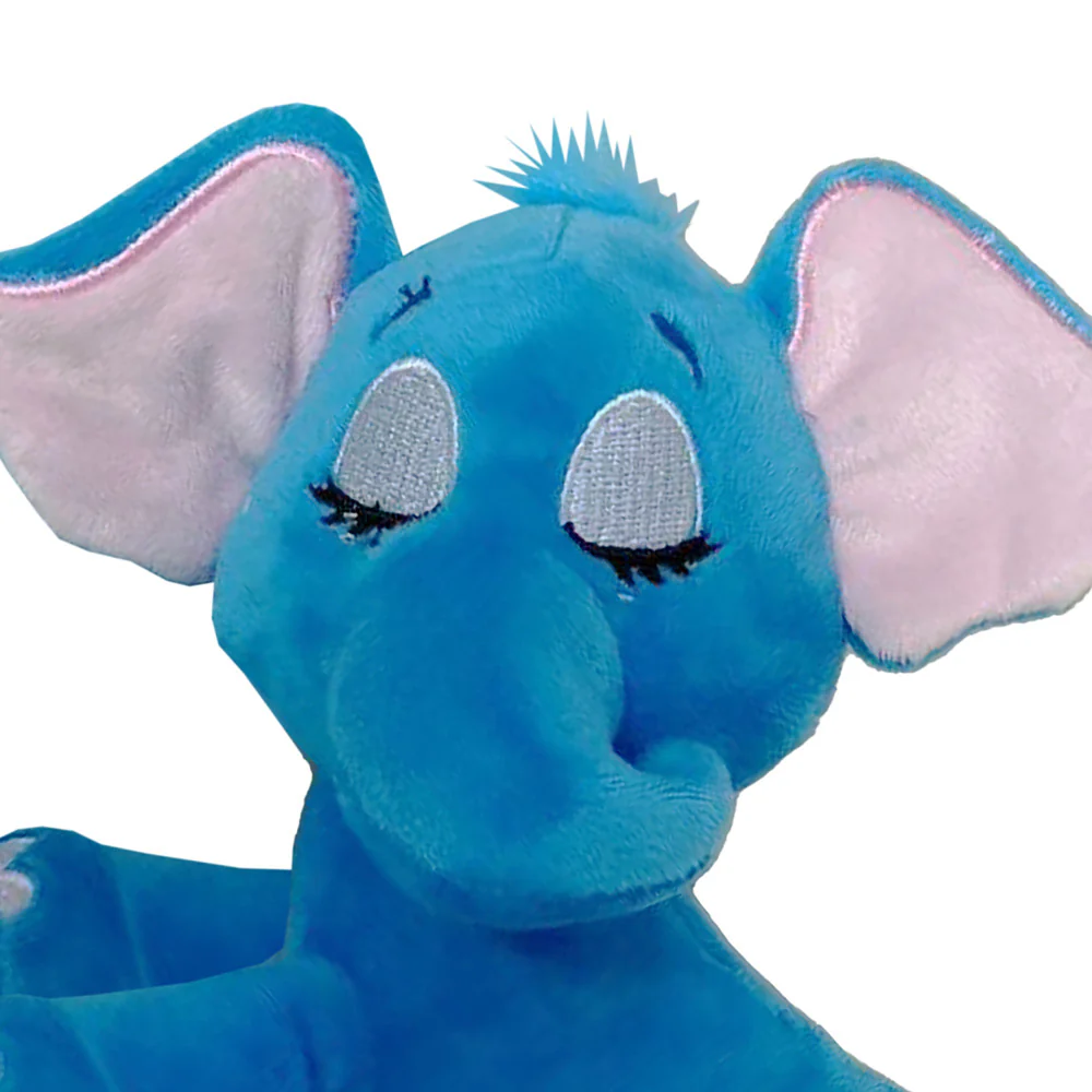 Happy Nappers Lullabrites 12 inch Interactive Elephant Plush - Blue - Image 4