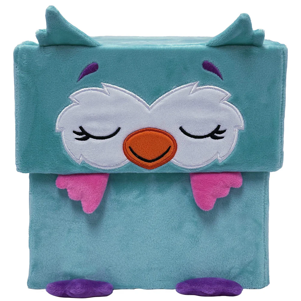 Happy Nappers Adorable Storables 15 inch Owl Plush - Teal & Pink - Image 2