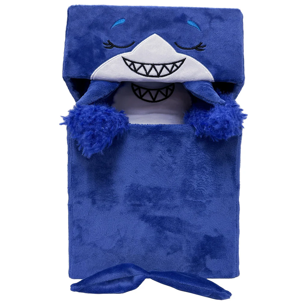 Happy Nappers Adorable Storables 15-inch Plush Shark - Blue & White - Image 2