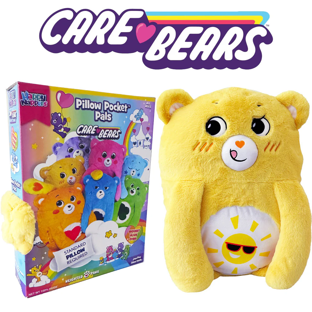 Care Bears Funshine Bear Happy Nappers Pillow Pocket Pal - Image 5