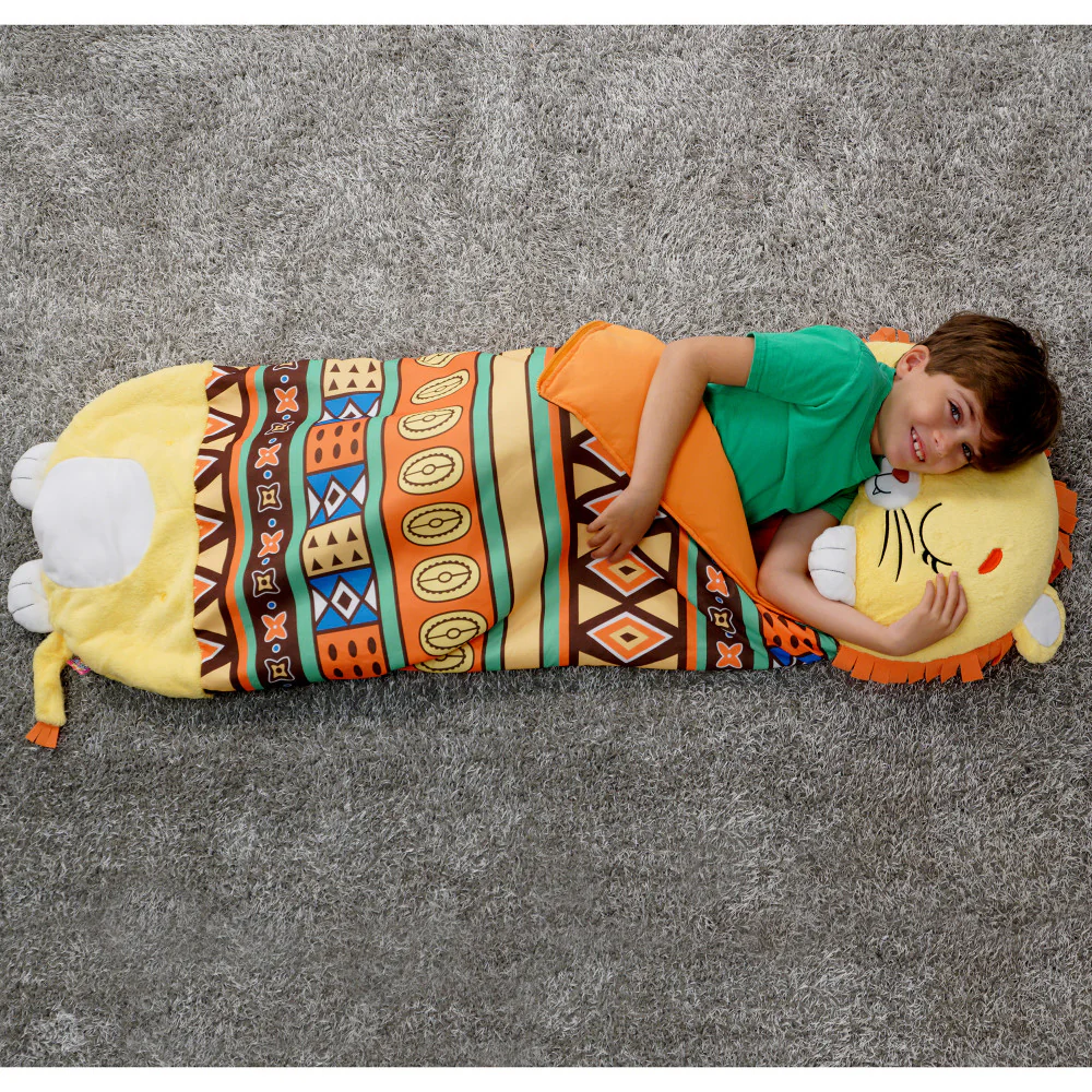 Happy Nappers Lion Lex 66 inch 2-in-1 Plush Pillow & Sleepy Sack - Large - Image 5