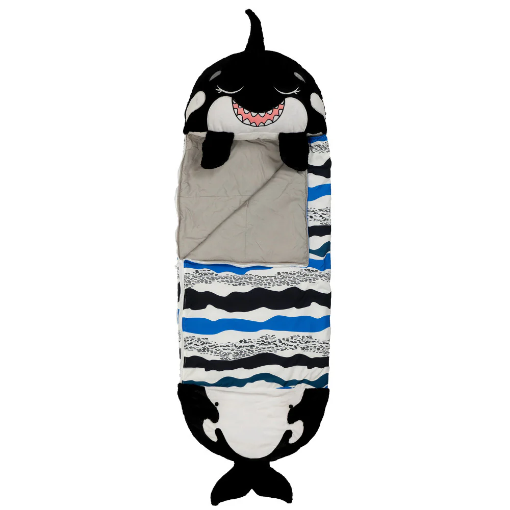 Happy Nappers Large Ozzy The Black Shark Pillow & Sleepy Sack