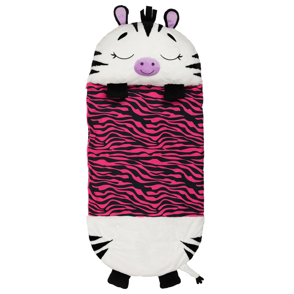 Happy Nappers Zinnia Zebra 66 inch Plush Pillow & Sleepy Sack - Kids 7+ - Image 4
