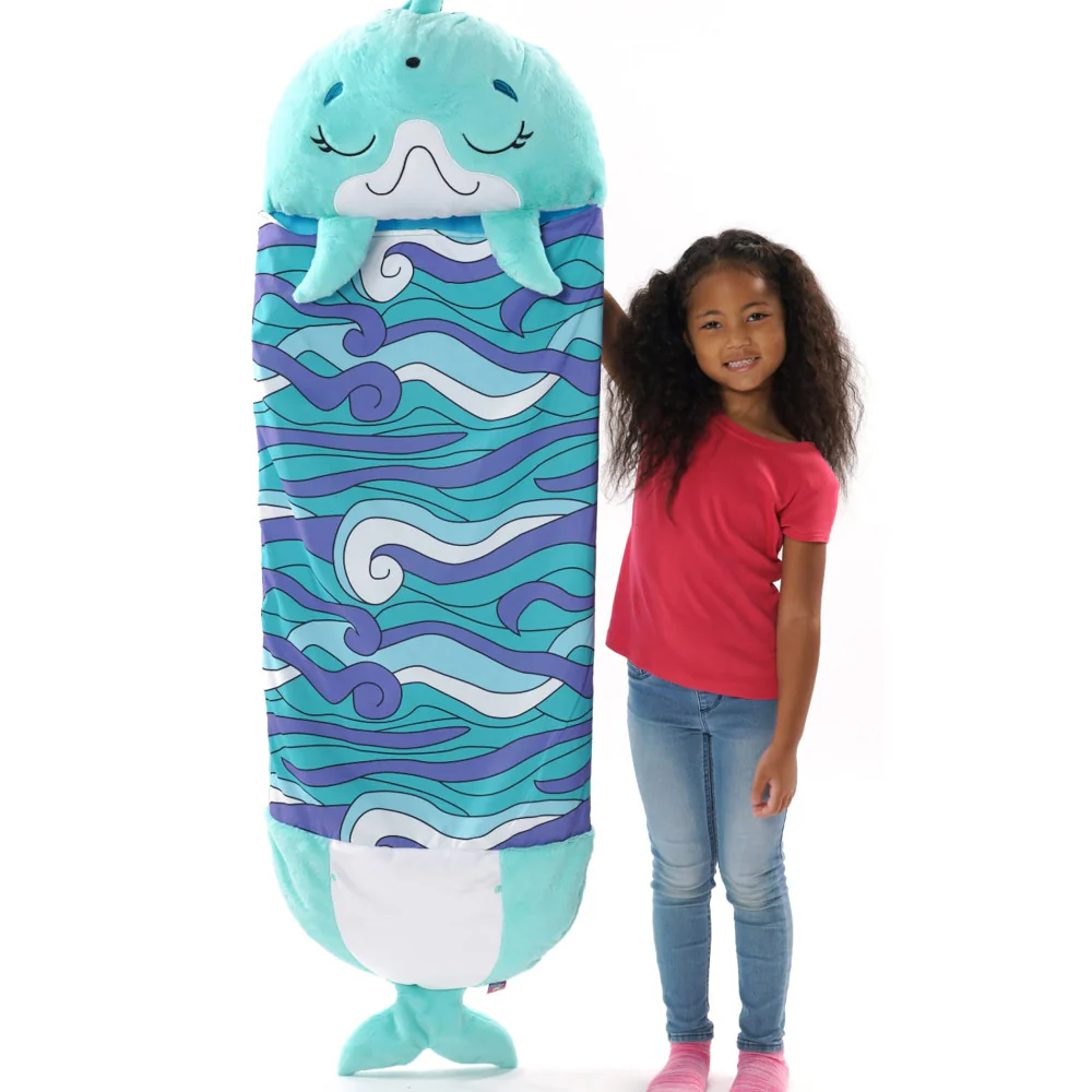 Happy Nappers Dolphin Disco 54 inch Plush Pillow & Sleepy Sack - Medium - Image 8