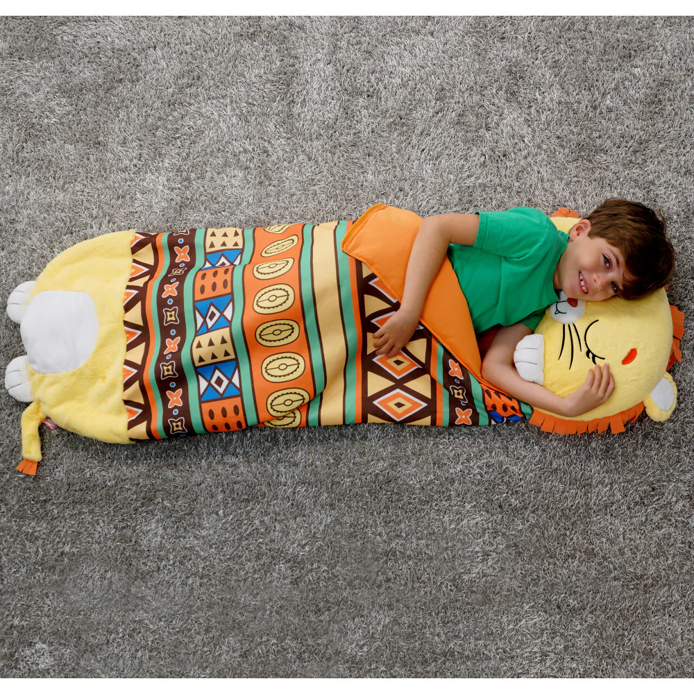 Happy Nappers Lion Lex 54 inch Plush Pillow & Sleepy Sack - Kids 3+ - Image 6