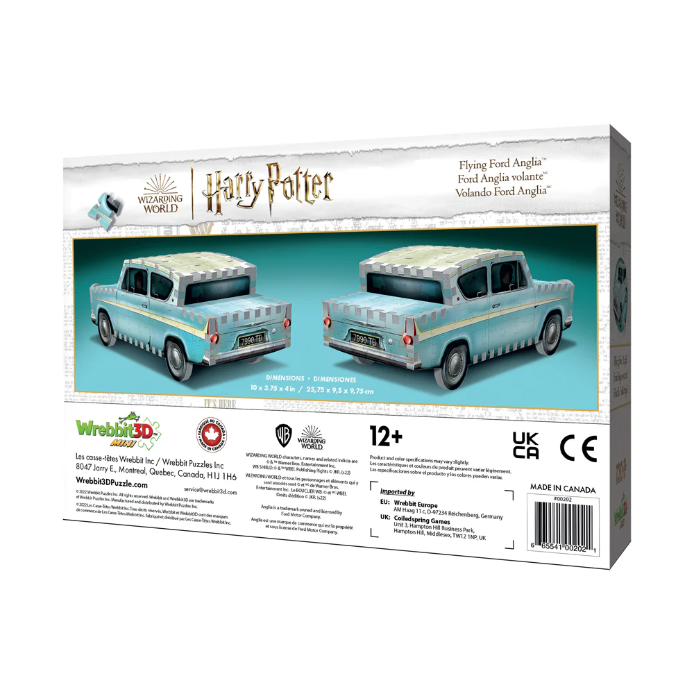 Wrebbit Harry Potter Flying Ford Anglia 3D Puzzle - 130 pc - Image 3
