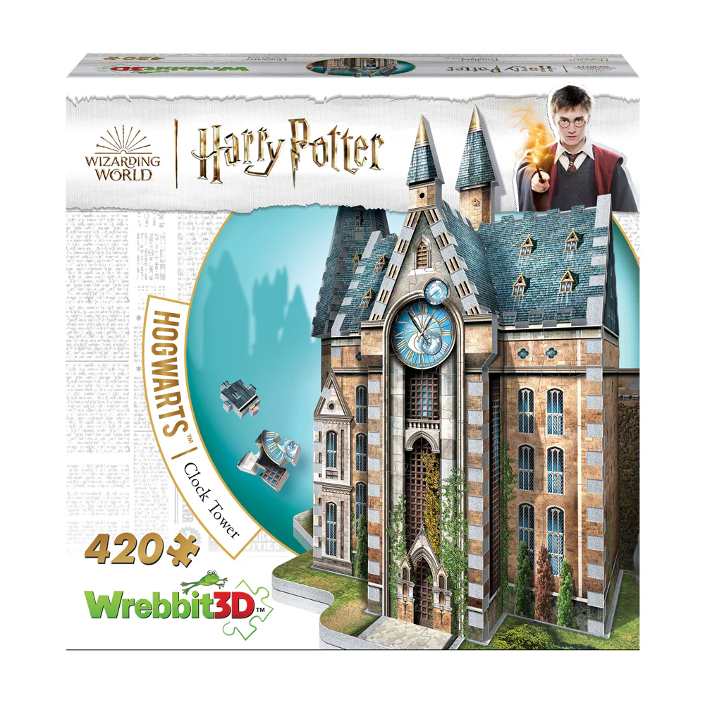Wrebbit Harry Potter Hogwarts Clock Tower 3D Puzzle - 420 Pieces - Image 2