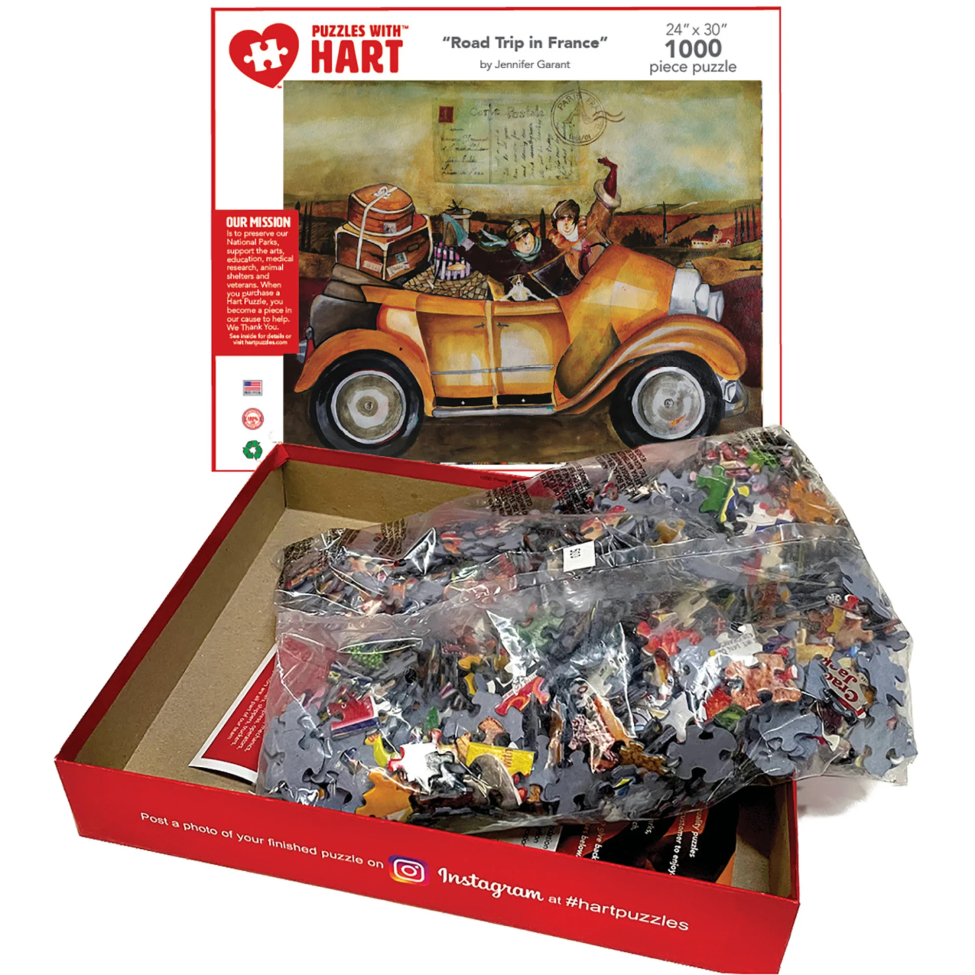Jennifer Garant Road Trip in France 1000-Piece Premium Puzzle - Image 3